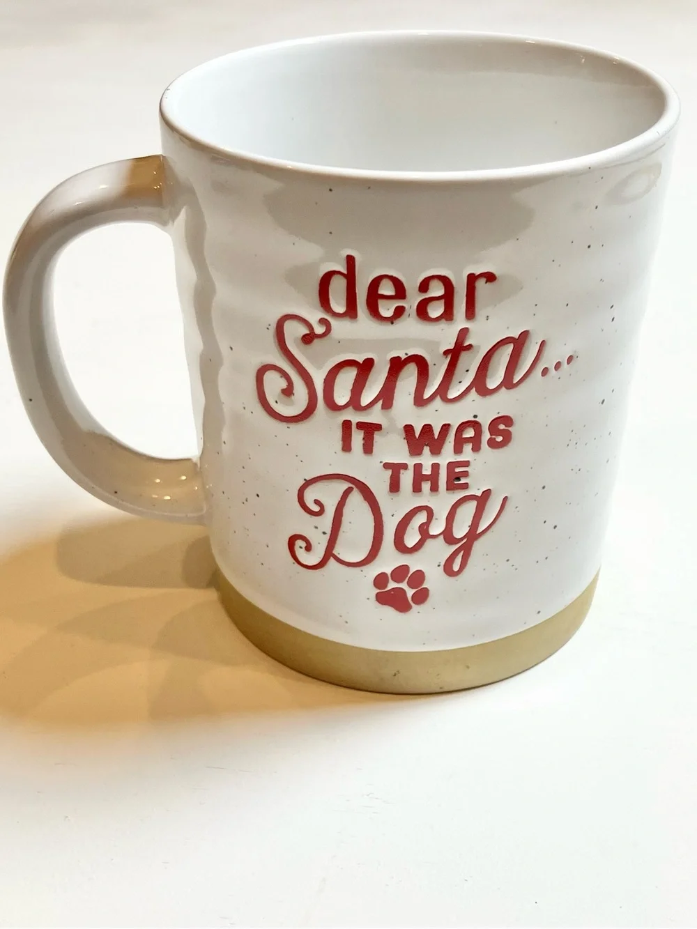 “Dear Santa It Was The Dog” White Ceramic Pet Lover Mug